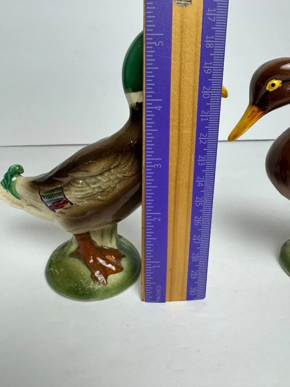 Vintage THAMES  Set of 2 Mallard Duck Ceramic Glazed Collectible Hunting
